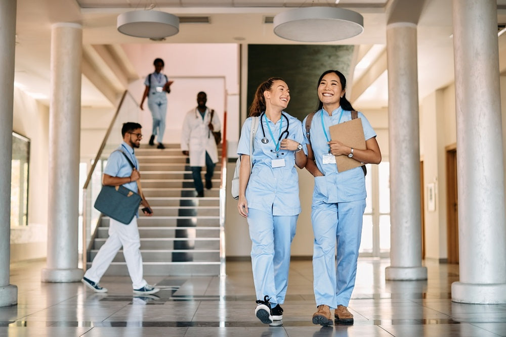 Nurses walking