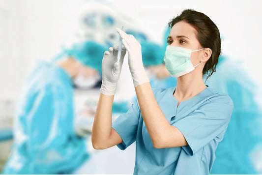 Nurse with syringe