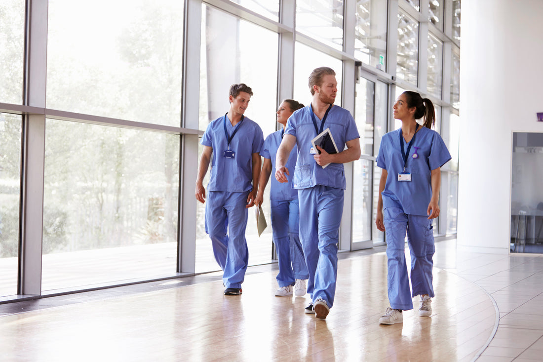 Group of nurses walking