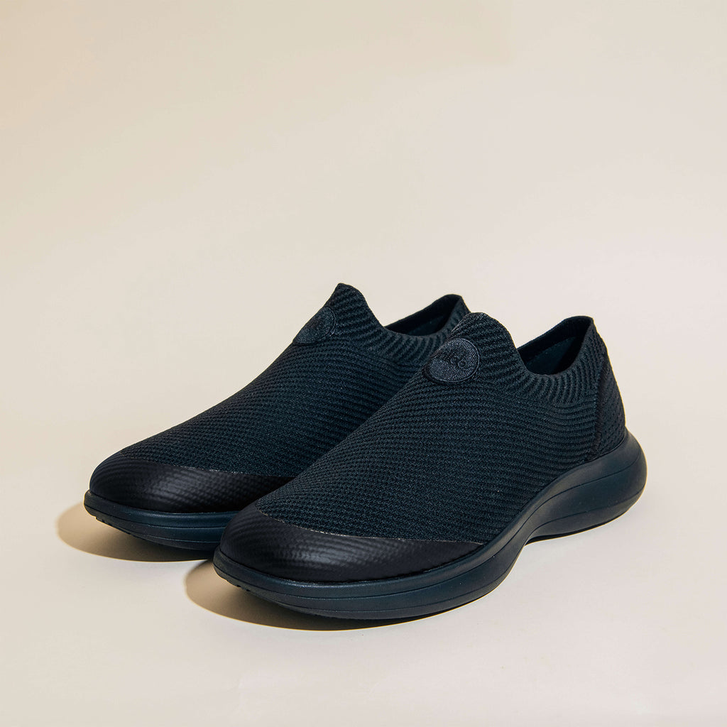 Slip On Shoes: Orbit Knit Sneakers - Snibbs